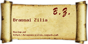 Brassai Zilia névjegykártya